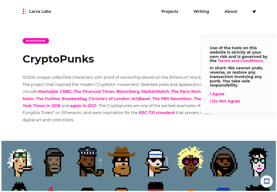 Cryptopunks на бирже NFT