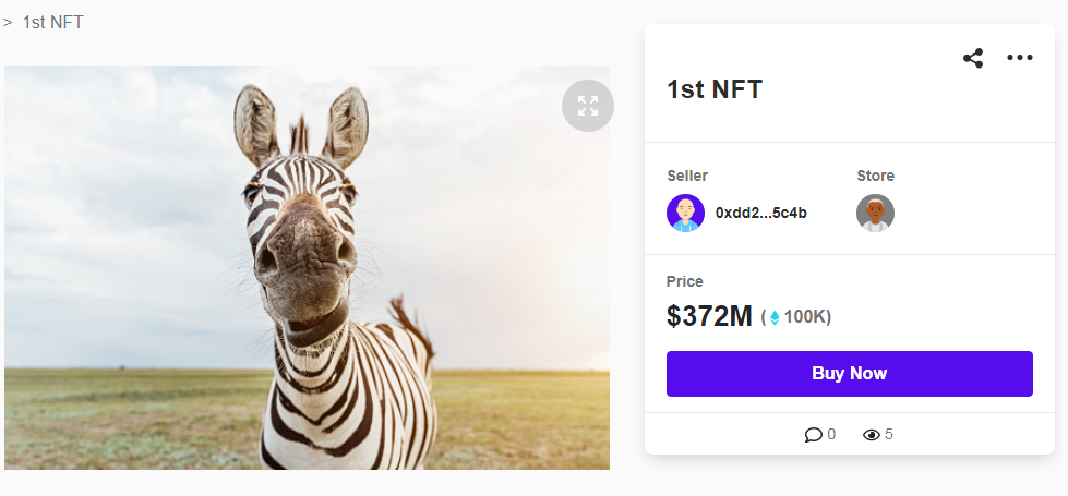 дорогой nft токен в Mintable