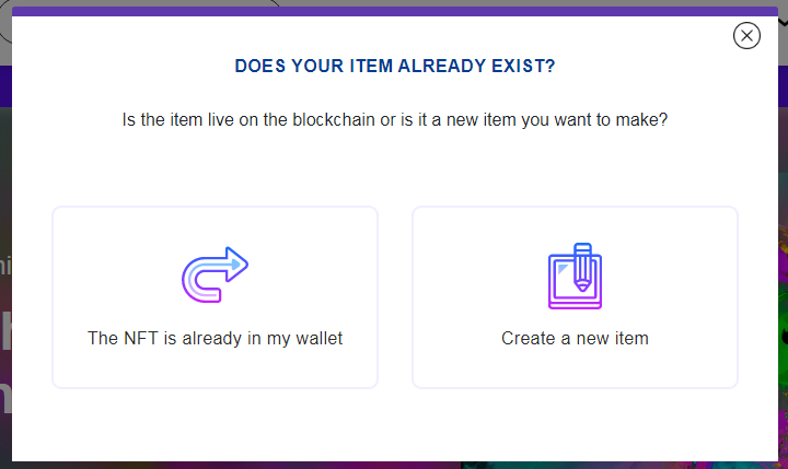 создать и разместить нфт в Mintable