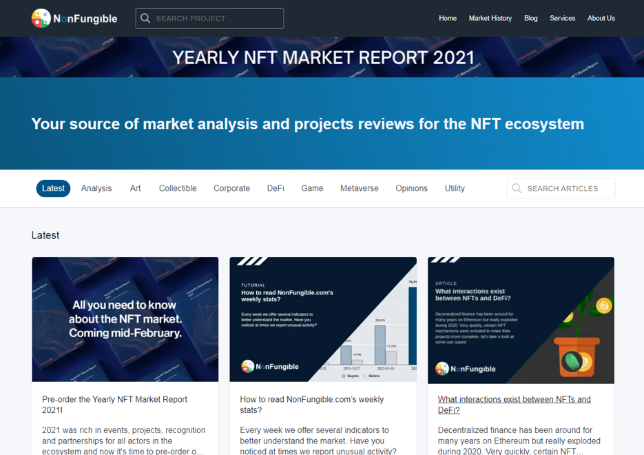 Nonfungible информационный блог об NFT